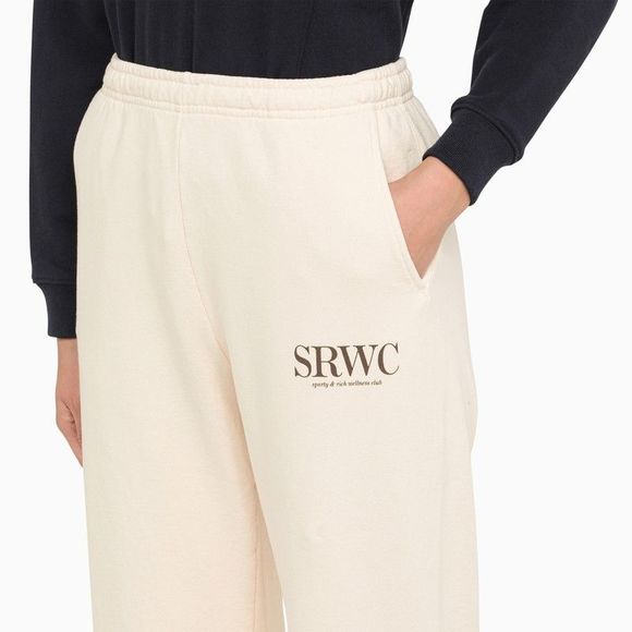 Sporty & Rich Sporty & Rich Cream cotton jogging trousers - Picture 5 of 5